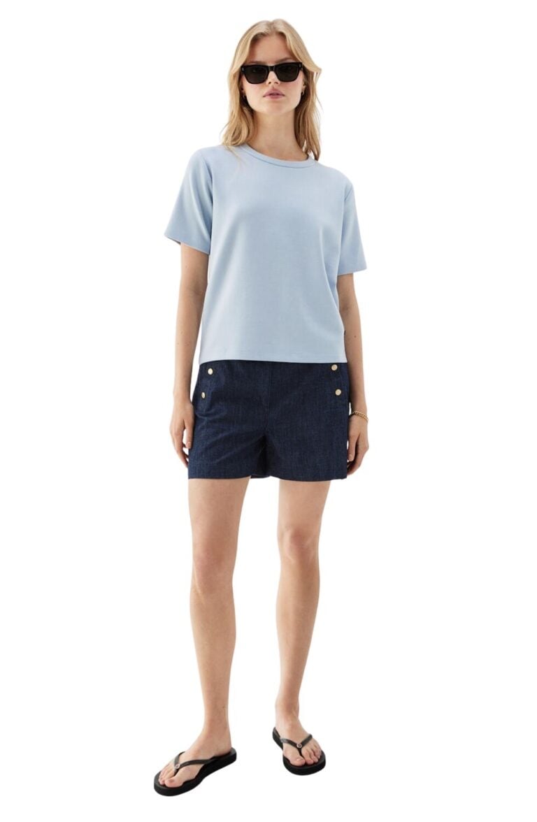 tessa-t-shirt-iceblue-and-pixie-denim-shorts-front