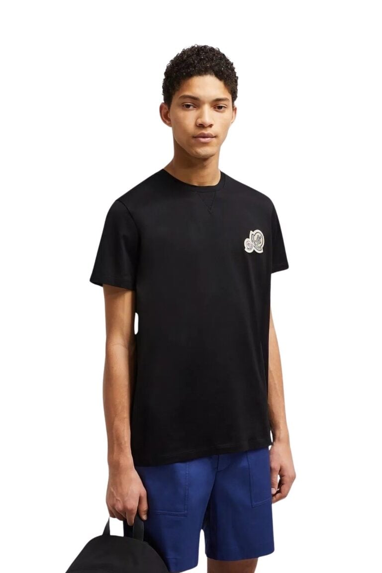 double-logo-patch-t-shirt-black