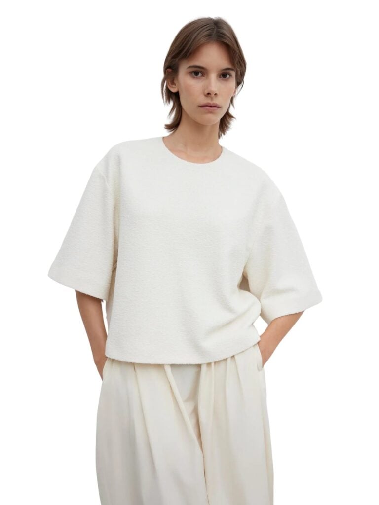 2002_ae6c30c4e0-dagmar_ss25_251f121_woven-boucle-t-shirt_cream-white_02-original