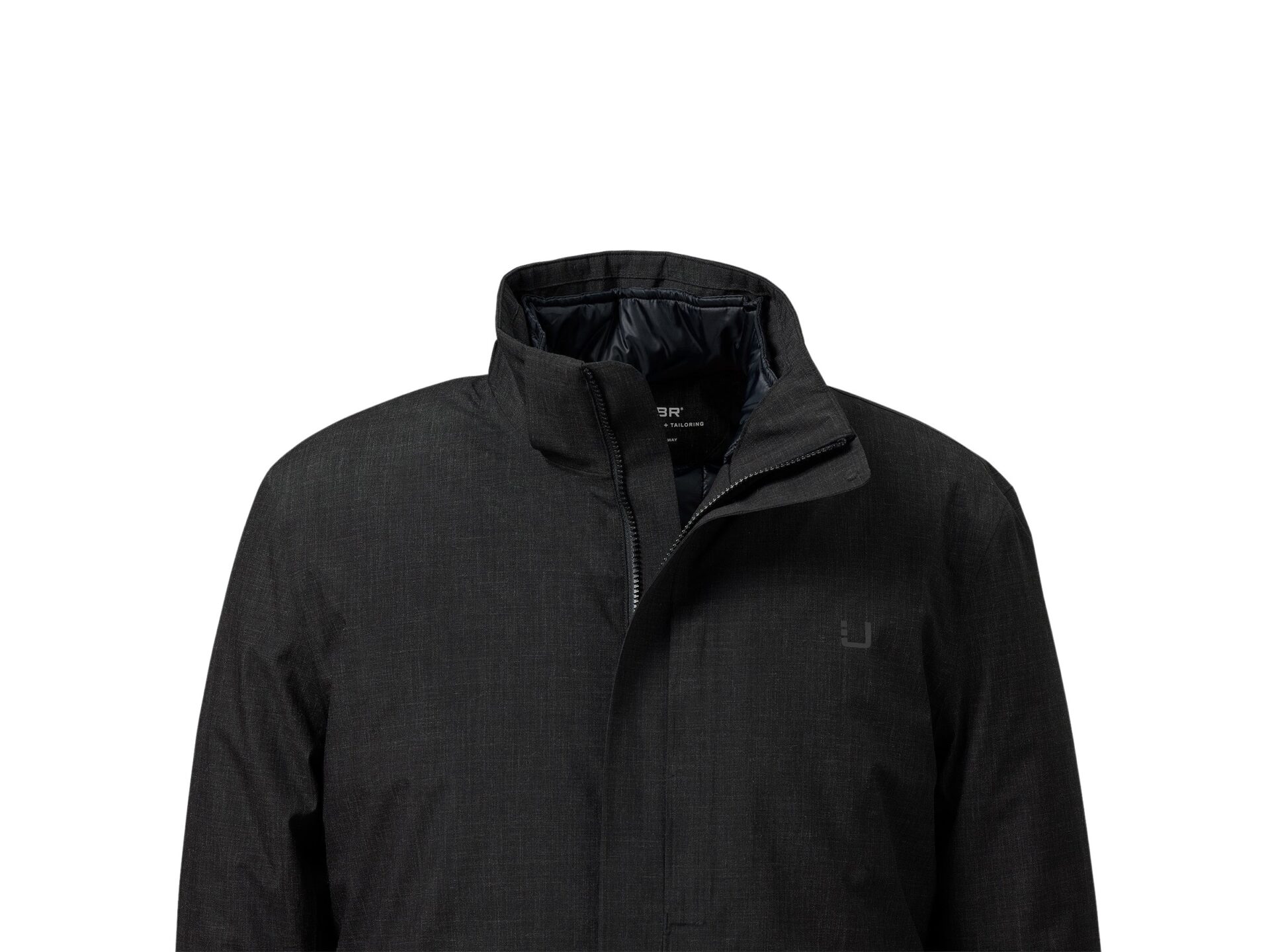 7095_714_black_storm_coat_charcoal_melange_closeup_no_hood 7095_714_black_storm_coat_charcoal_melange_closeup_no_hood