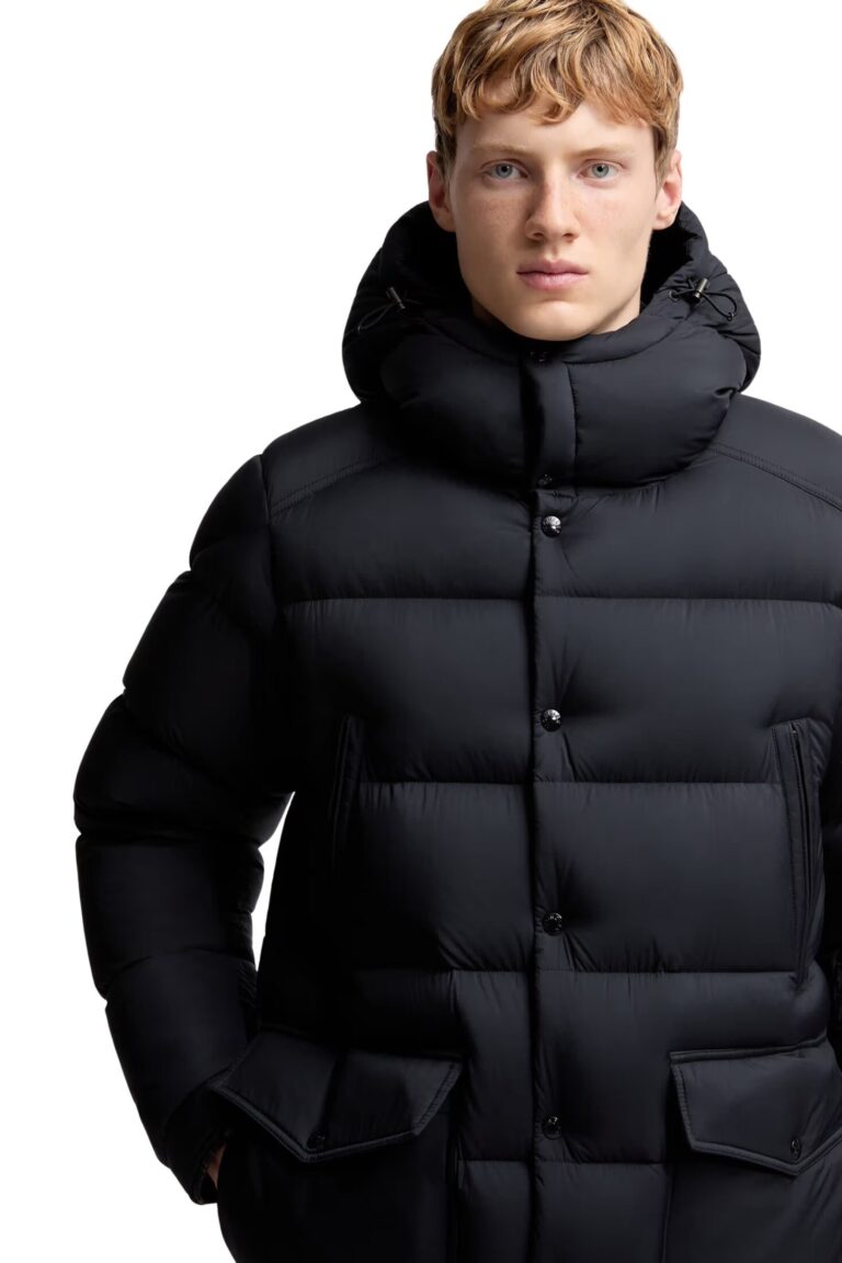 Moncler Bretagne Hooded Short Down Jacket - Marine | Follestad