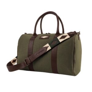 pampeano_argentine_new_forest_green_canvas_and_leather_varon_travel_bag_side_cream_diamond
