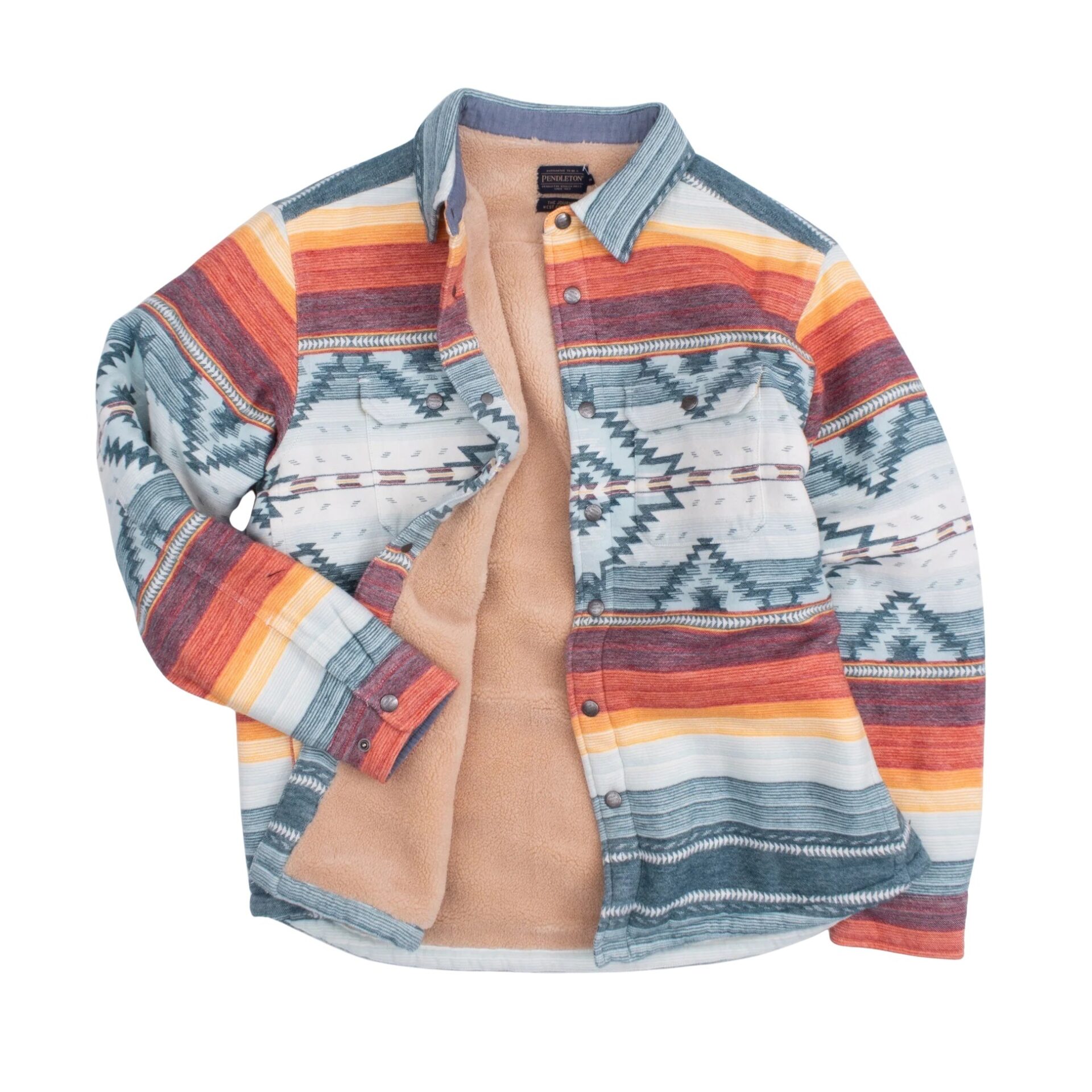 Pendleton Bay City Sherpa Jacket - Saltillo Stripe | Follestad