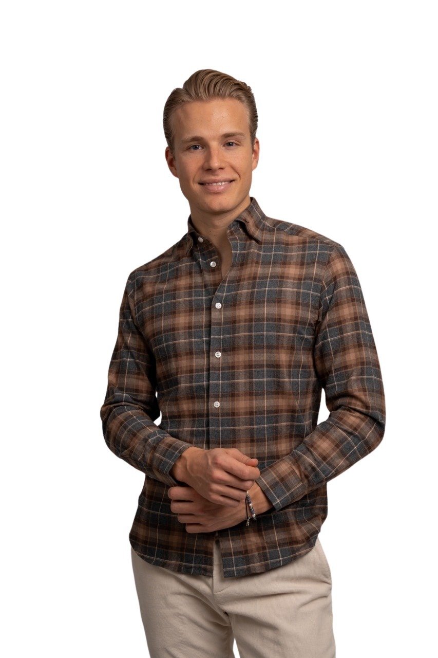 the gilli check flannel shirt brown 1 – stort the-gilli-check-flannel-shirt-brown-1-–-stort