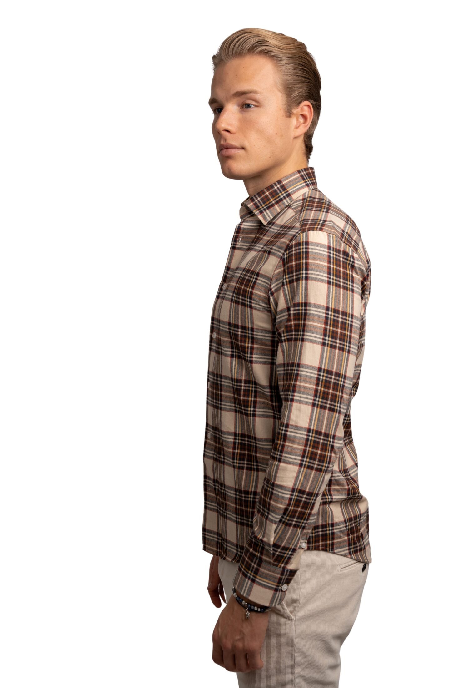the gilli check flannel shirt sand 2 the-gilli-check-flannel-shirt-sand-2