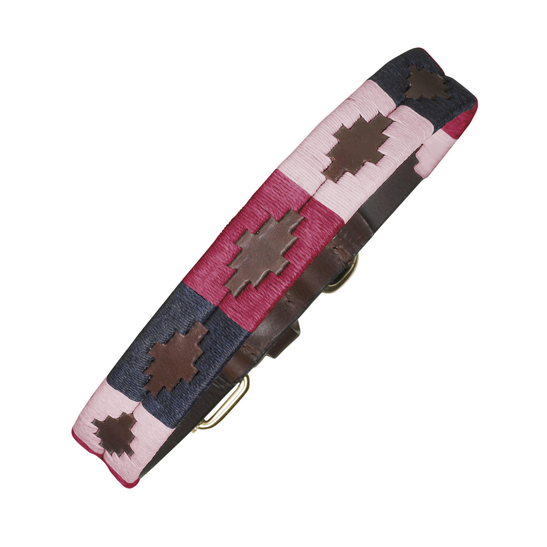 pampeano_argentine_petalo_dog_collar_pink_fuschia_navy_standard