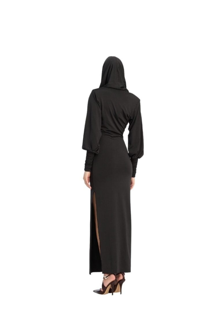 rotate_115255100_black_slinky_hooded_dress_model_1_5634_lr