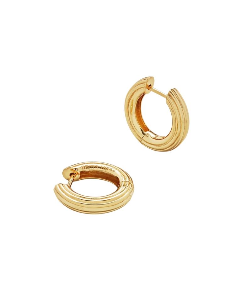 boldgroovedhoopsmediumgoldplated4x5