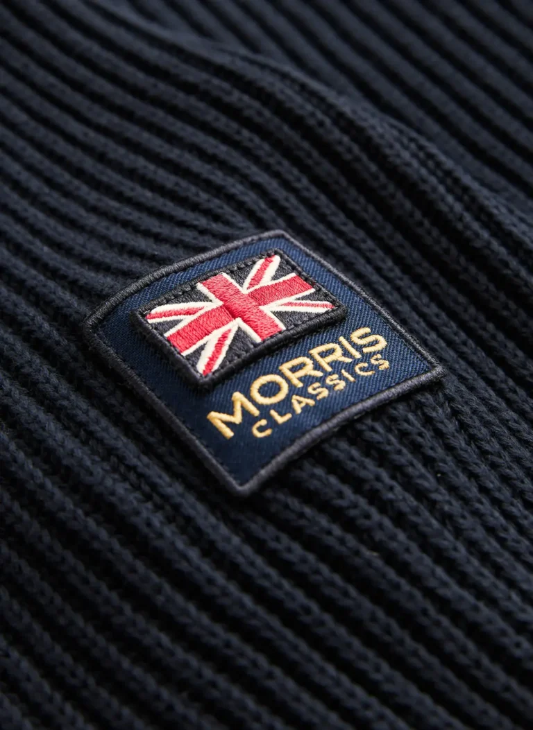 Morris Stockholm Brenton Zip Cardigan - Marine | Follestad