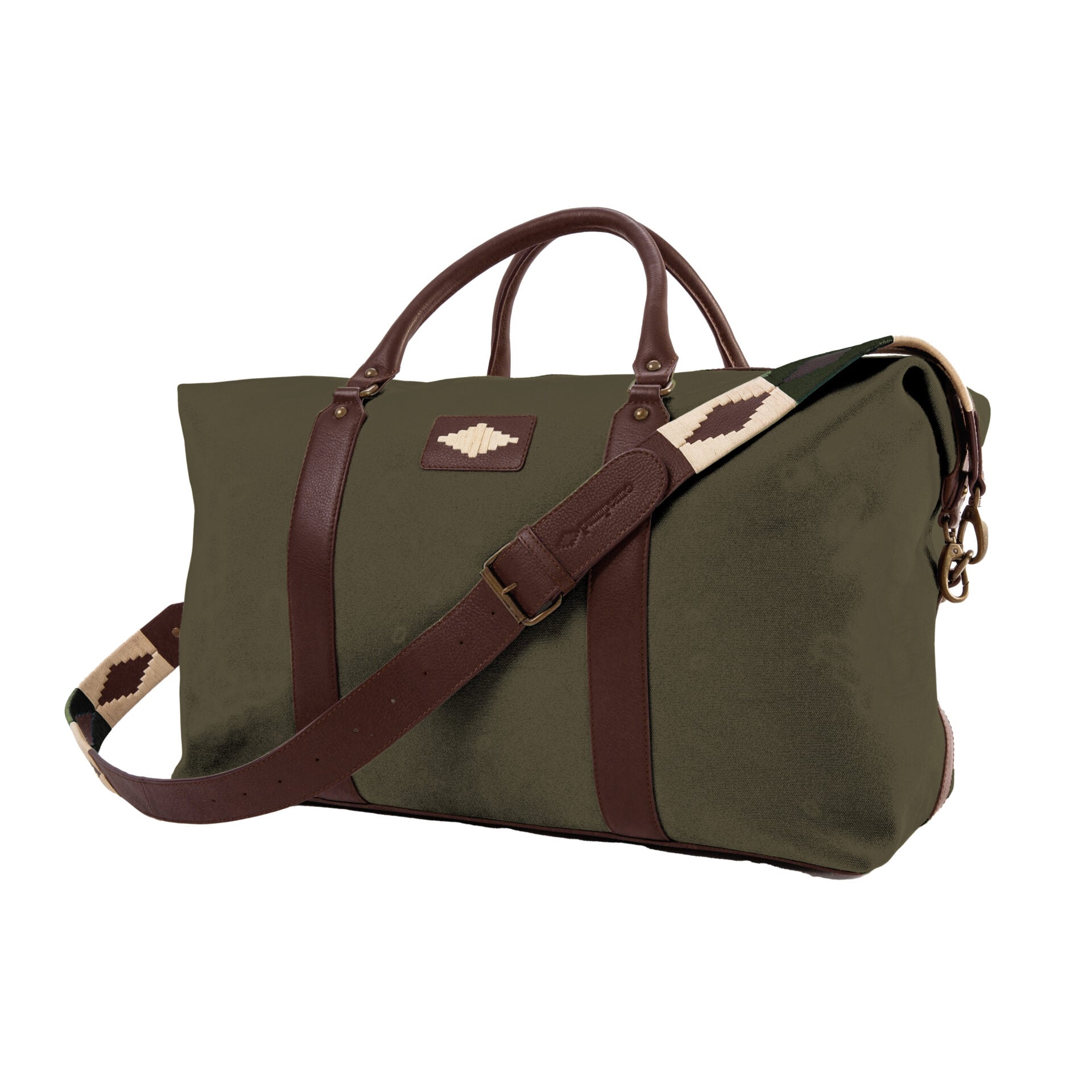 pampeano_argentine_new_forest_green_canvas_and_leather_travel_bag_side_cream-diamond-v3
