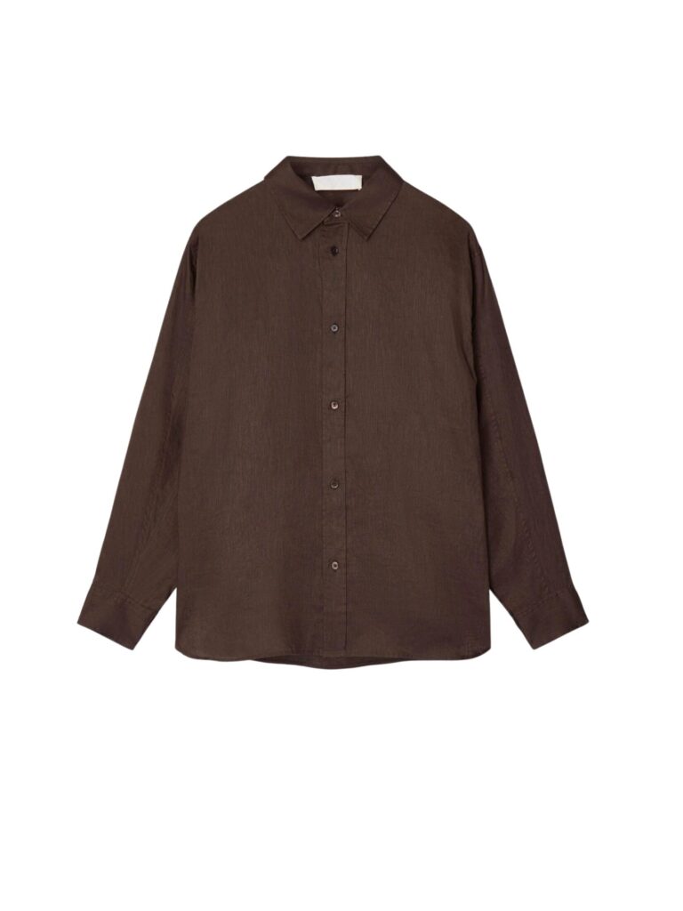 fwss_summer_26_linen_coastal_shirt_chocolate_brown