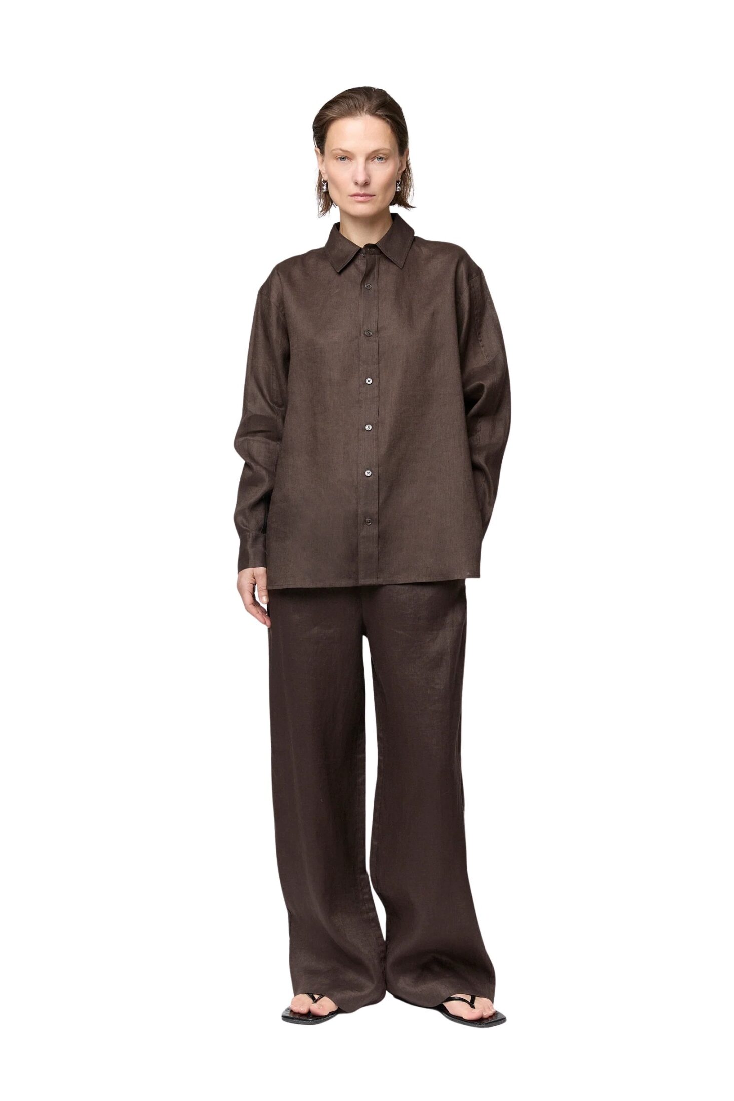 fwss_summer_26_linen_coastal_shirt_chocolate_brown_linen_siena_trousers_chocolate_brown_1_53f504b6-a292-4f0d-aa84-1077430208ca