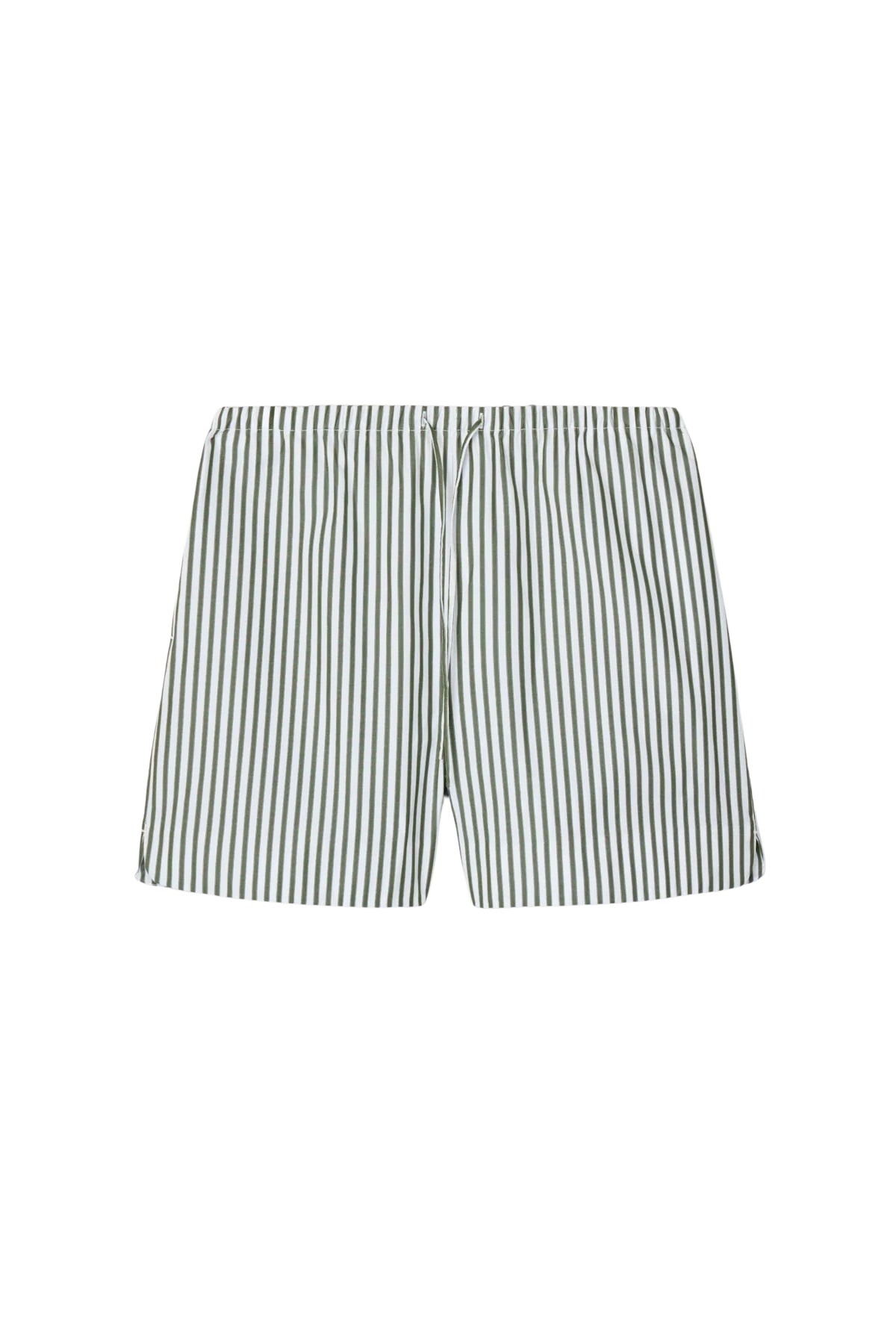 fwss_summer_26_poplin_a_line_shorts_olive_and_white_stripes