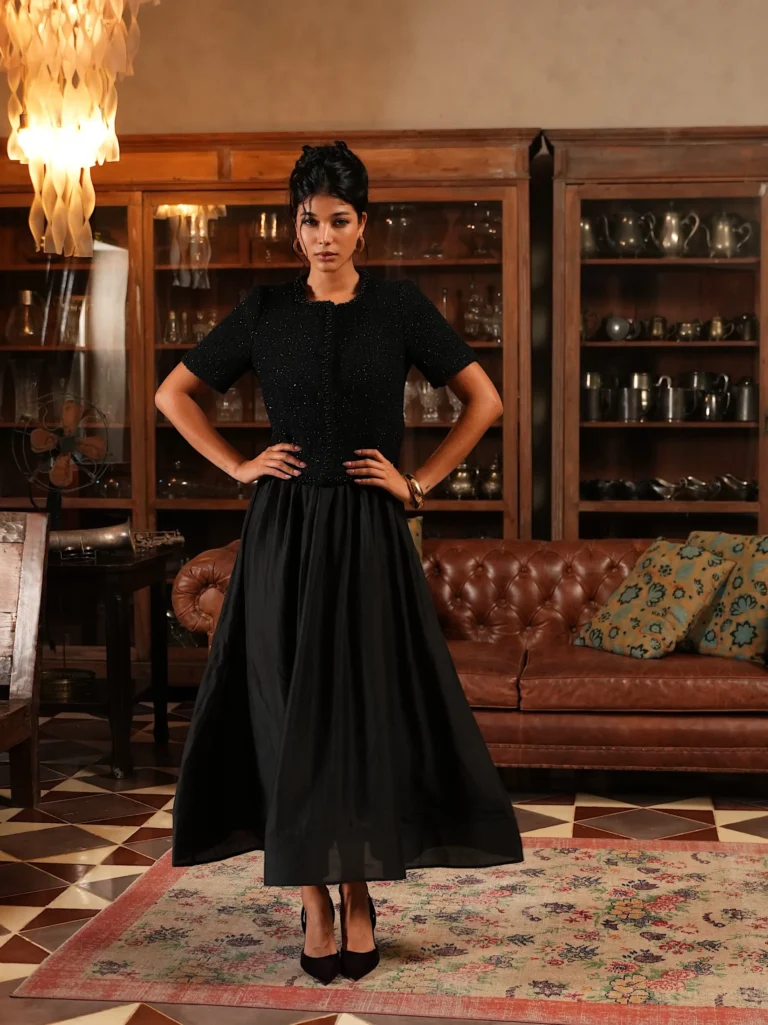 Abeline_Top_Black_Bernadette_Midi_Dress_Black