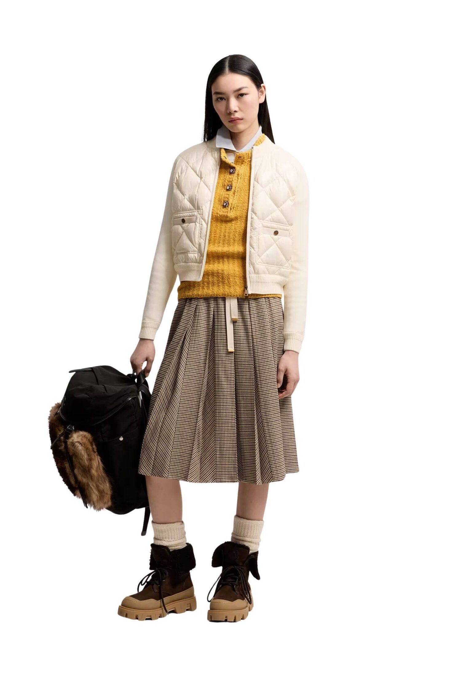 cotton-padded-cardigan-women-white-moncler-0 cotton-padded-cardigan-women-white-moncler-0