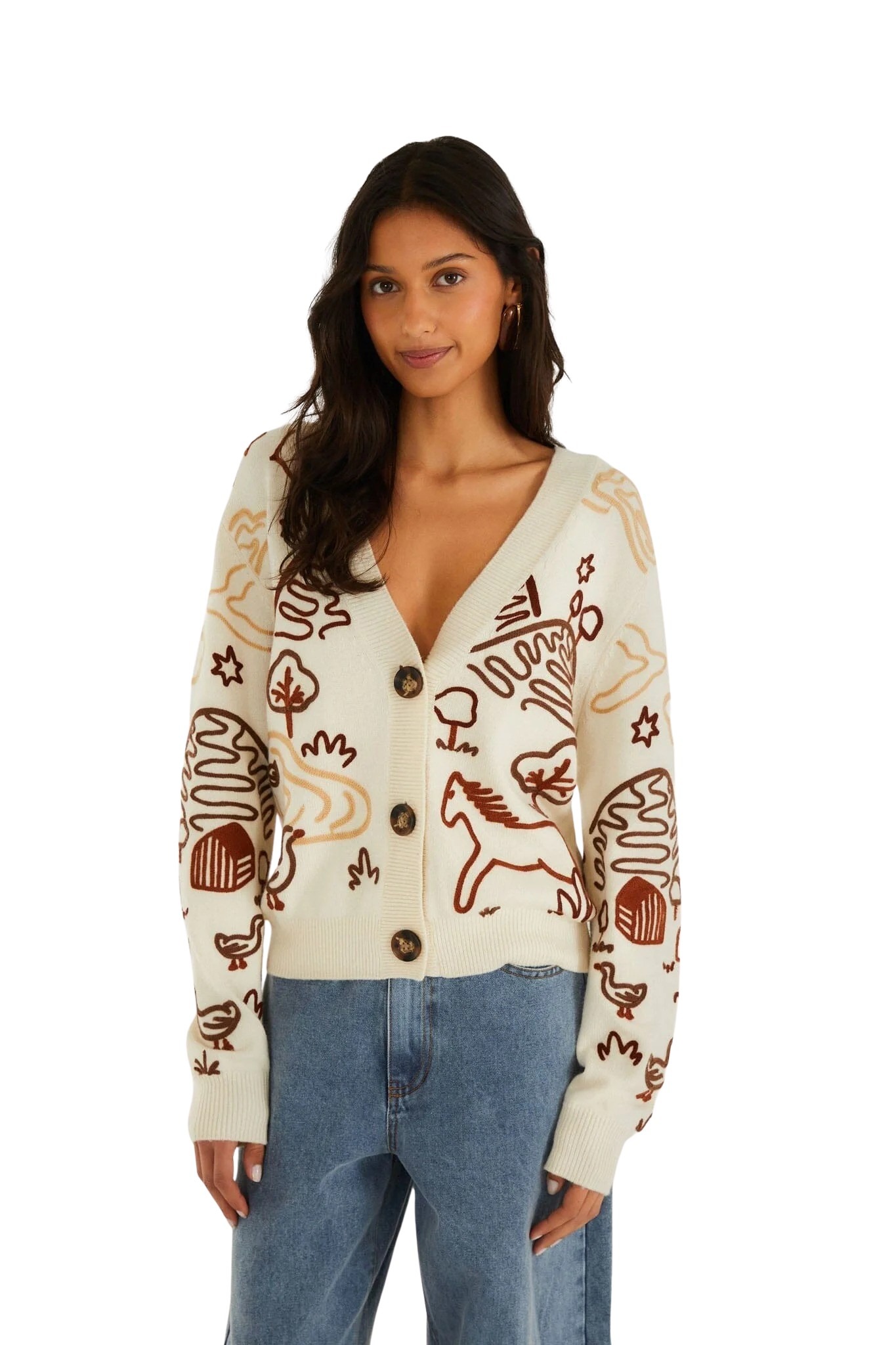 farm-rio-off-white-countryside-cornelli-buttoned-knit-cardigan_363353 farm-rio-off-white-countryside-cornelli-buttoned-knit-cardigan_363353