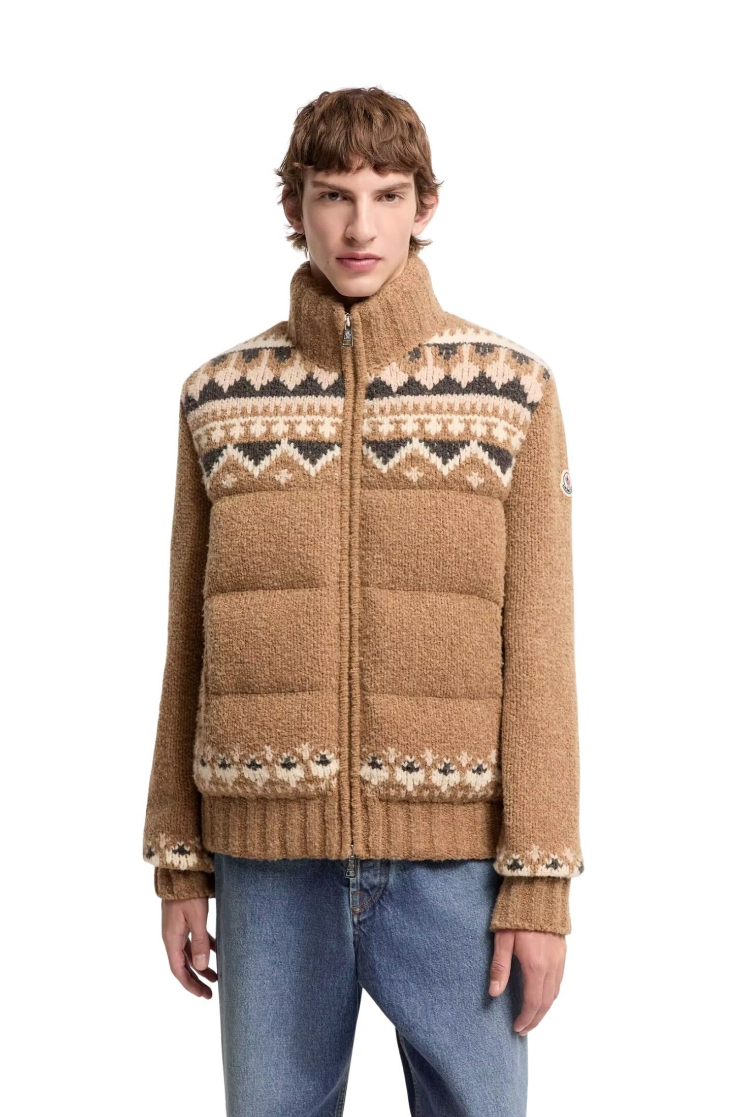 geometric-boucle-down-cardigan-men-light-brown-moncler-3 geometric-boucle-down-cardigan-men-light-brown-moncler-3