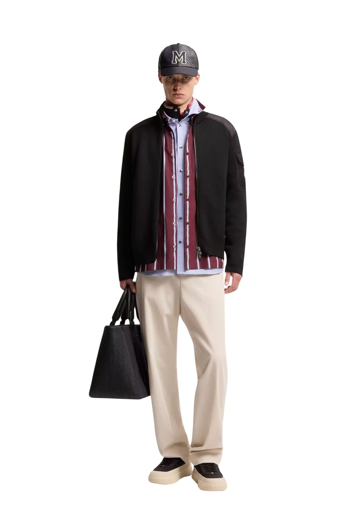 padded-wool-zip-up-cardigan-men-black-moncler-0 padded-wool-zip-up-cardigan-men-black-moncler-0