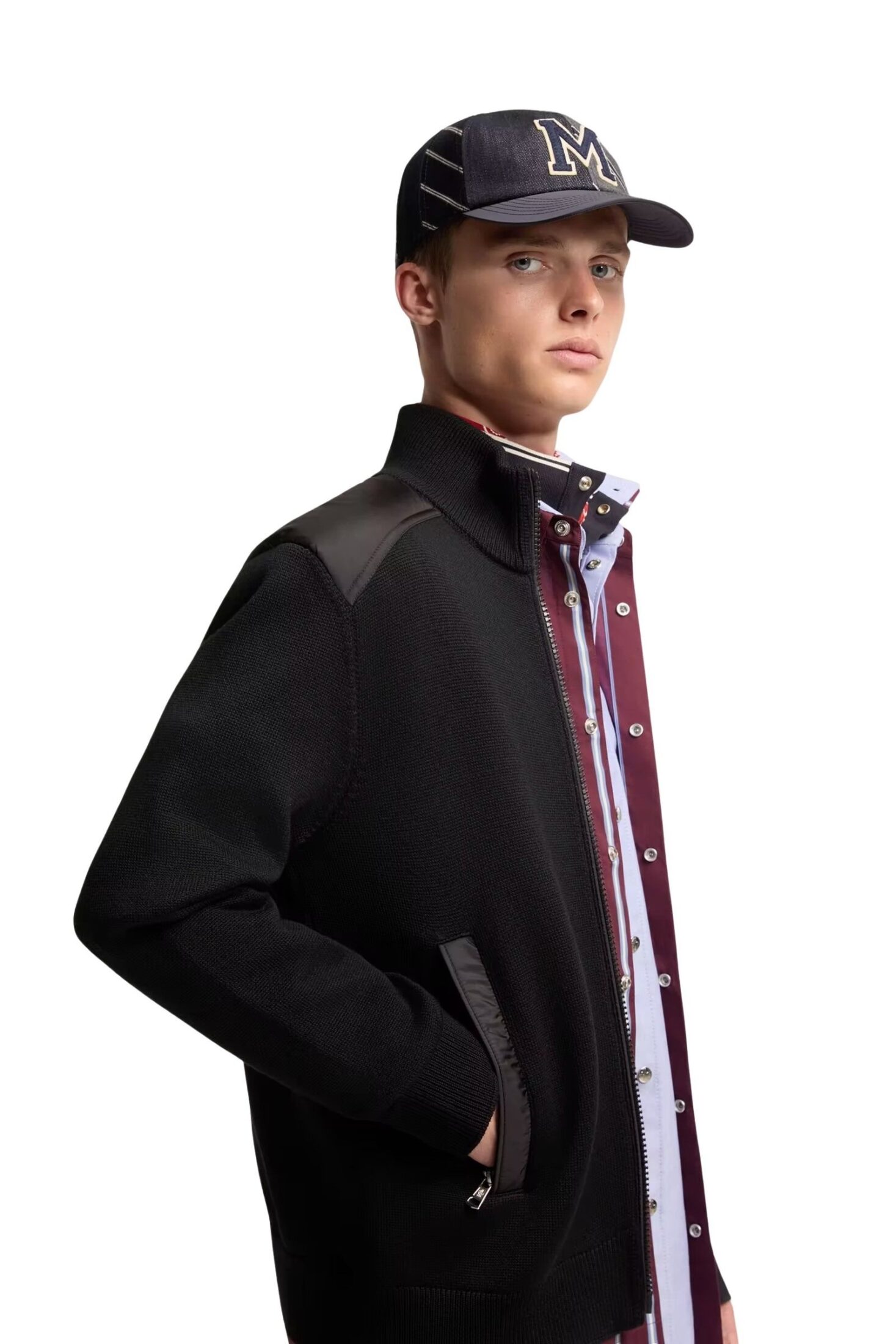 padded-wool-zip-up-cardigan-men-black-moncler-5 padded-wool-zip-up-cardigan-men-black-moncler-5