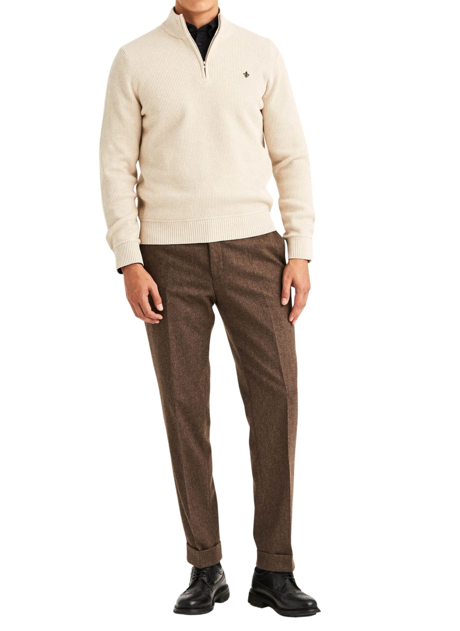 901475 colin half zip 06 khaki 2 901475-colin-half-zip-06-khaki-2