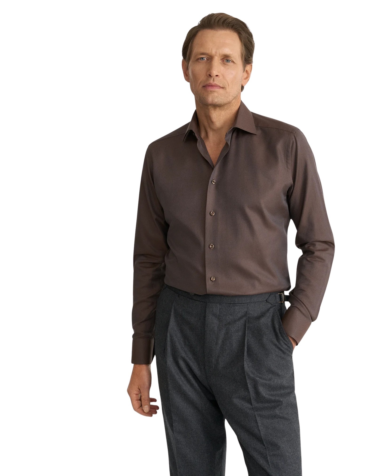 dark-brown-herringbone-signature-twill-shirt_2026-07-01t091053627z dark-brown-herringbone-signature-twill-shirt_2026-07-01t091053627z