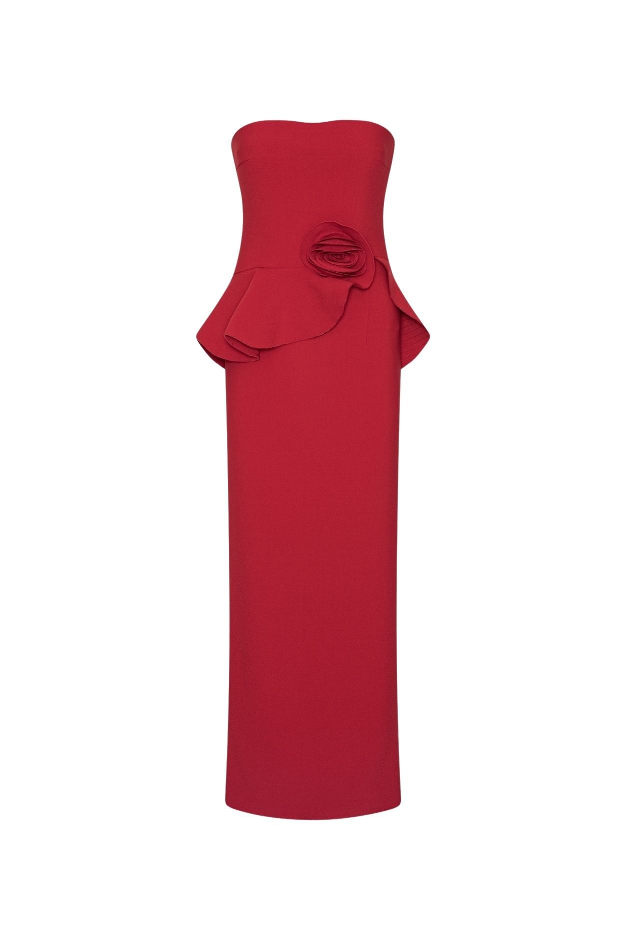 rotate_1166492240_scooter-red_1_long-flower-strapless-dress_hr rotate_1166492240_scooter-red_1_long-flower-strapless-dress_hr