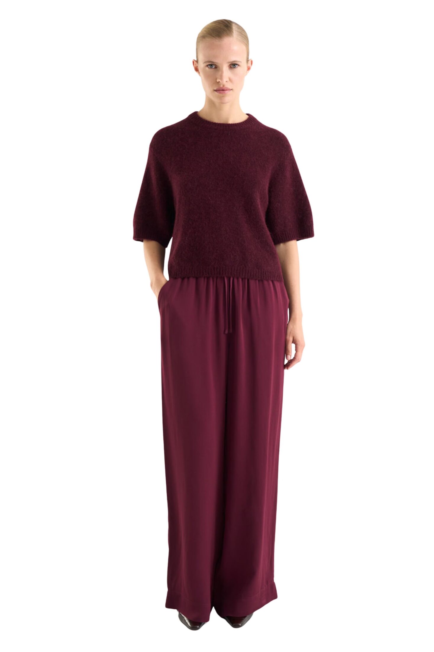 8969_madina_short_sleeve_knit_burgundy_9536_enna_satin_trousers_burgundy_8019