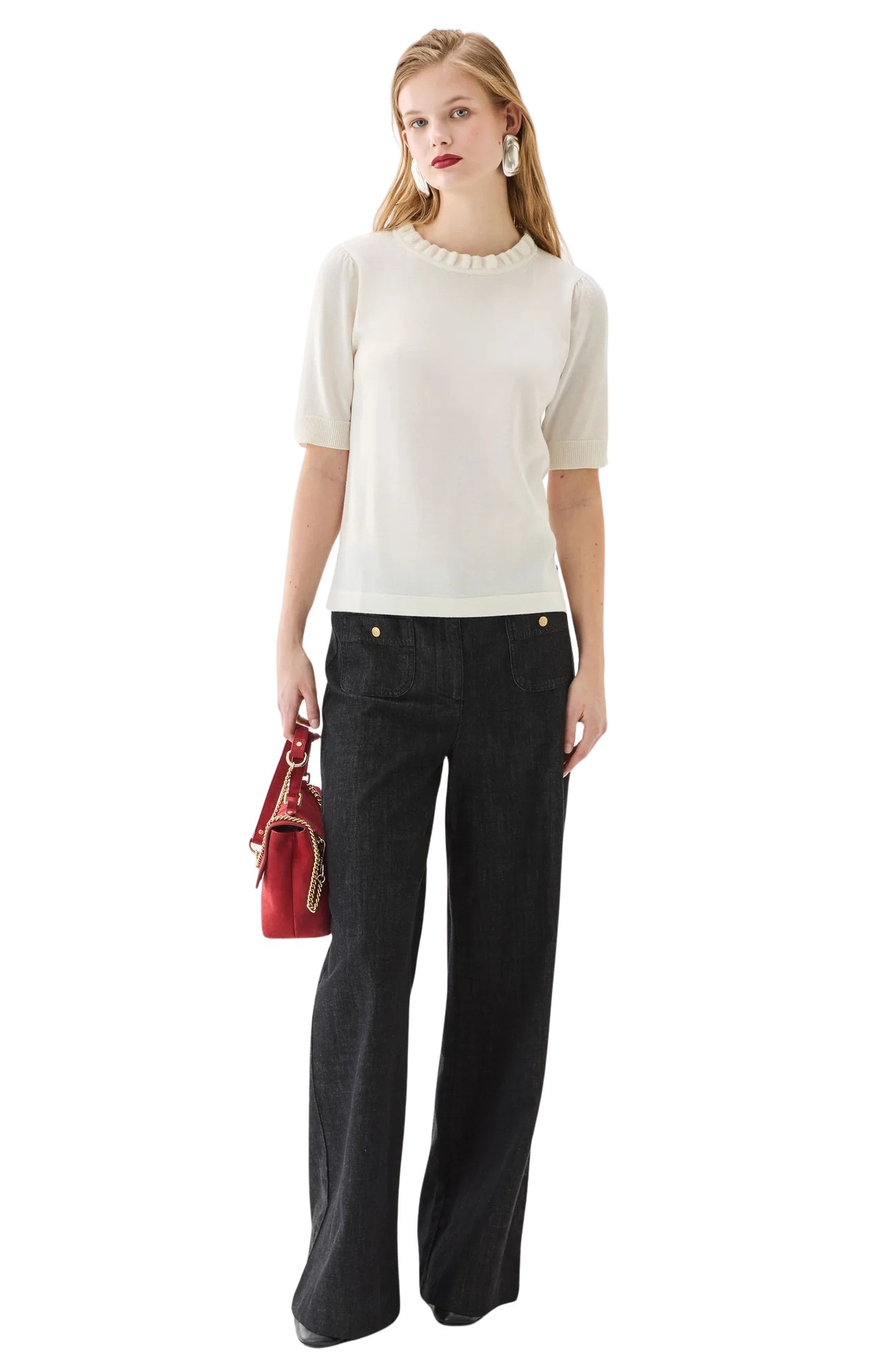 minna_top_ecru_and_pim_trousers_black_denim_front minna_top_ecru_and_pim_trousers_black_denim_front